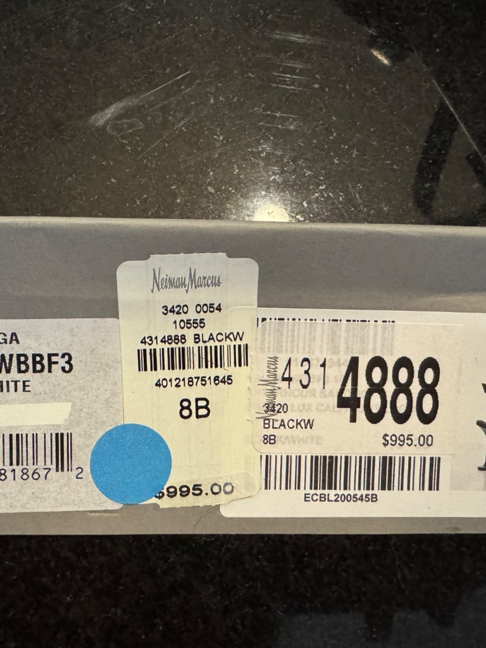 Balenciaga Afterhour Leather Logo Print Sandals - Picture 5 of 5